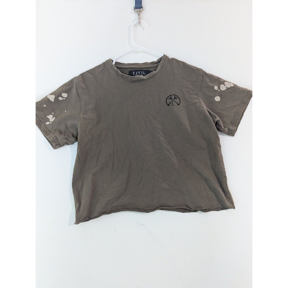 Civil Regime Crop Top Tshirt Through Hell And Fire Size Small Y2k Streetwear